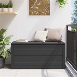 vidaXL Polypropylene Storage Box in Anthracite