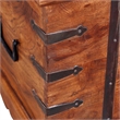 vidaXL Rectangular Storage Chest in Honey Brown Finish
