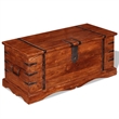 vidaXL Rectangular Storage Chest in Honey Brown Finish