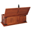 vidaXL Solid Acacia Wood MDF Storage Chest in Brown