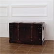 vidaXL Large Wood and Engineered Wood Chest in Brown
