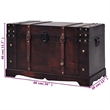 vidaXL Large Wood and Engineered Wood Chest in Brown