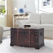 vidaXL Large Wood and Engineered Wood Chest in Brown