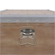 vidaXL Solid Fir Wood MDF Non-woven Fabric Steel Storage Box in Brown