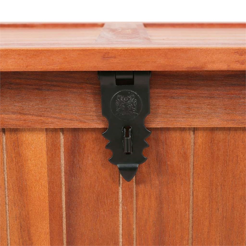 vidaXL Solid Acacia Wood MDF Storage Chest in Bown (Set of 3)