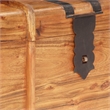 vidaXL Standard Solid Acacia Wood Iron Storage Chest in Brown