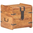 vidaXL Square Solid Acacia Wood Chest in Brown