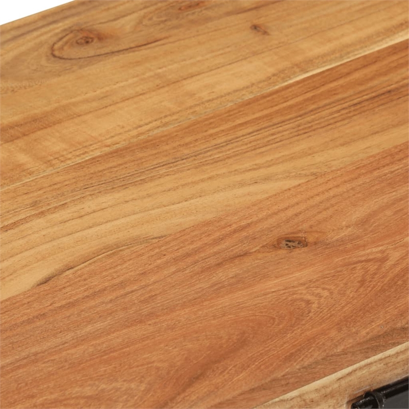 vidaXL Medium Solid Acacia Wood Storage Chest in Brown