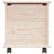 vidaXL Medium Solid Pine Wood Storage Chest in Natural