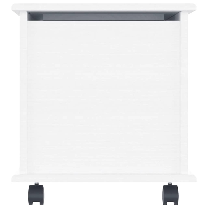 vidaXL Solid Pine Wood Storage Chest in White