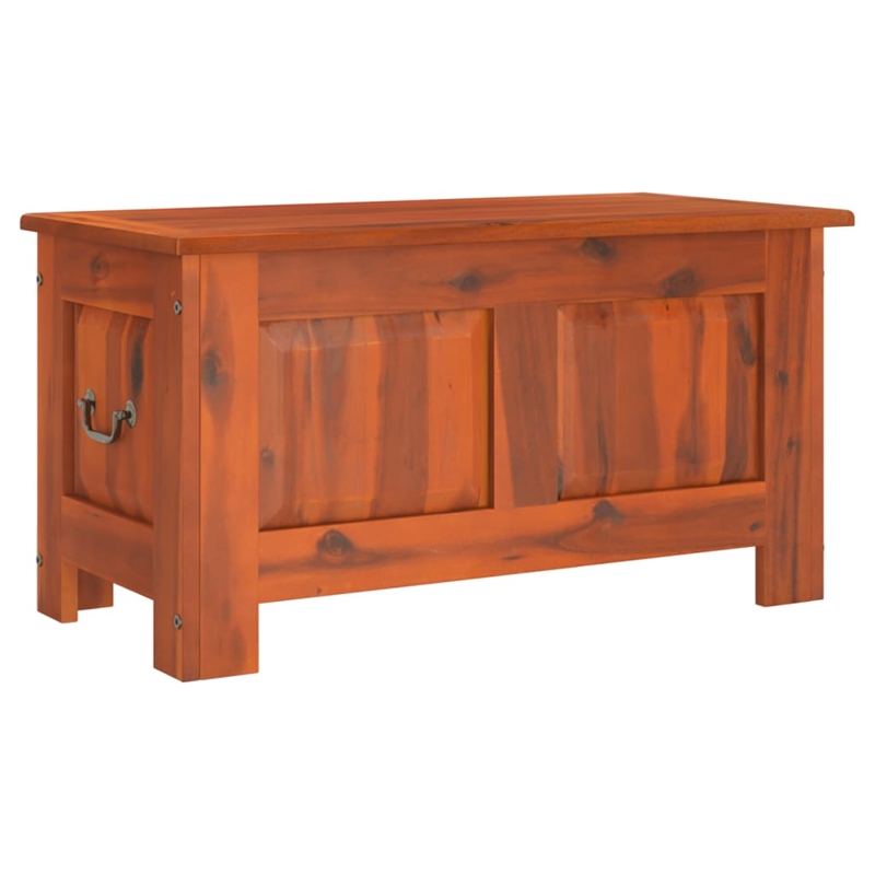 vidaXL Solid Acacia Wood and Engineered Wood Storage Chest in Brown