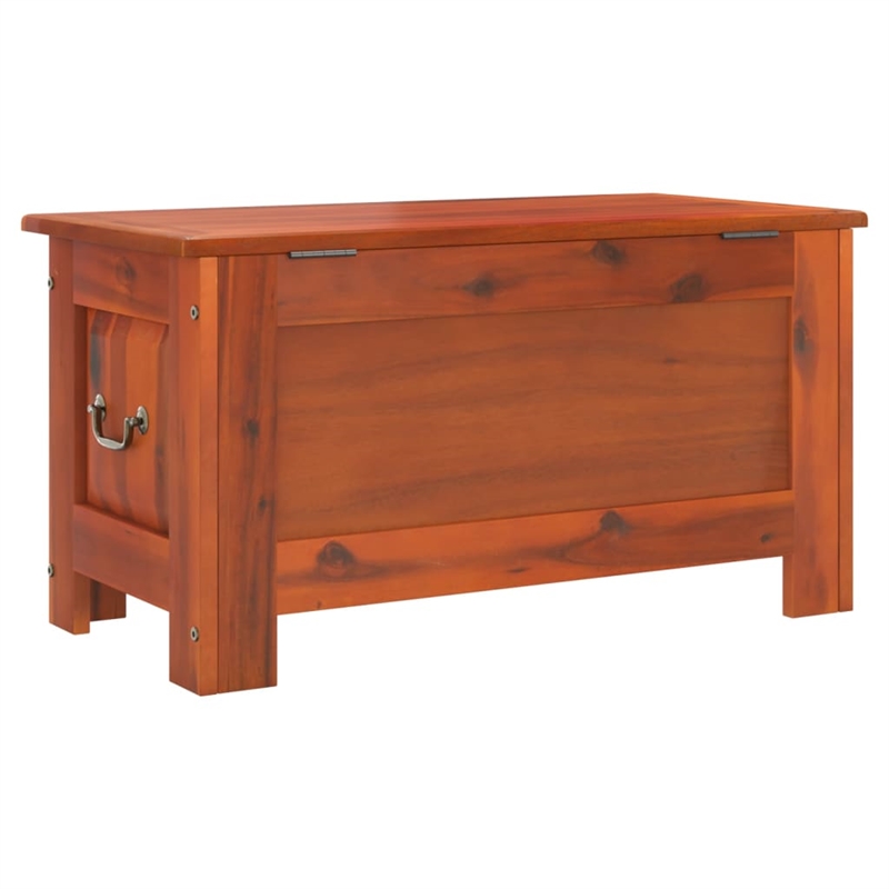 vidaXL Solid Acacia Wood and Engineered Wood Storage Chest in Brown