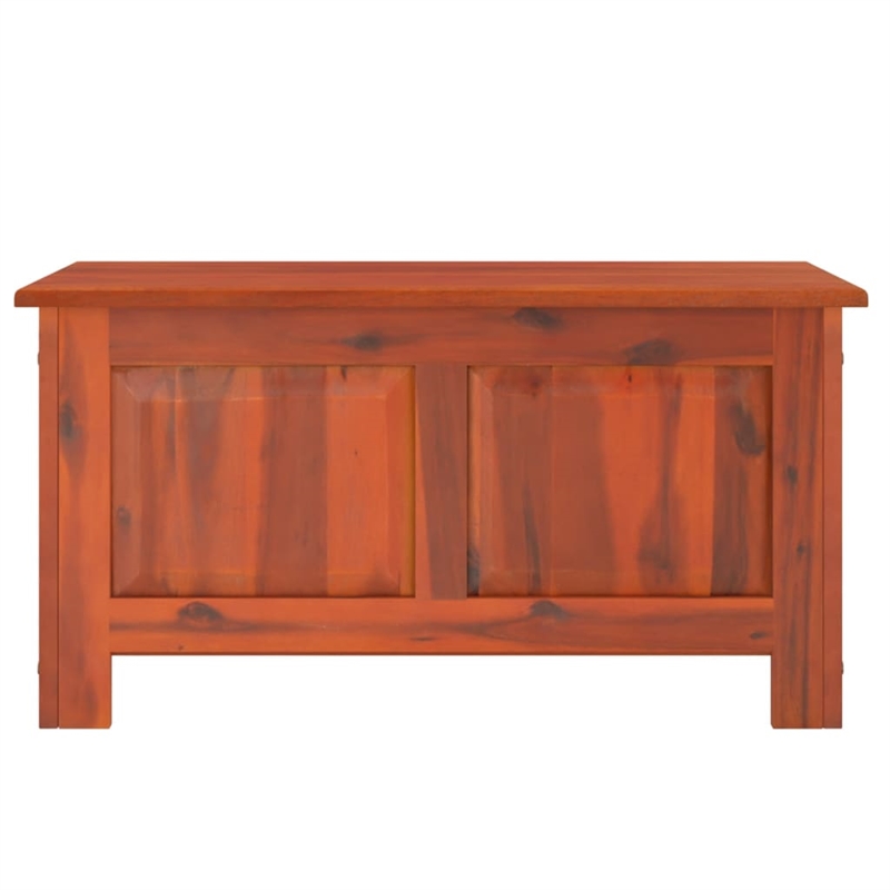 vidaXL Solid Acacia Wood and Engineered Wood Storage Chest in Brown
