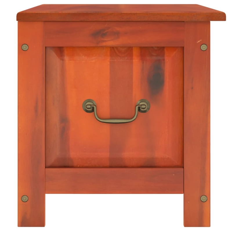 vidaXL Solid Acacia Wood and Engineered Wood Storage Chest in Brown