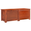 vidaXL Large Solid Acacia Wood and Engineered Wood Storage Chest in Brown
