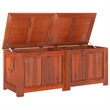vidaXL Large Solid Acacia Wood and Engineered Wood Storage Chest in Brown