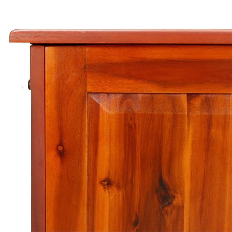 vidaXL Large Solid Acacia Wood and Engineered Wood Storage Chest in Brown