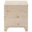vidaXL Untreated Pine Wood Storage Box in Brown