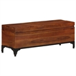 vidaXL Large Solid Acacia Wood Storage Trunk in Brown