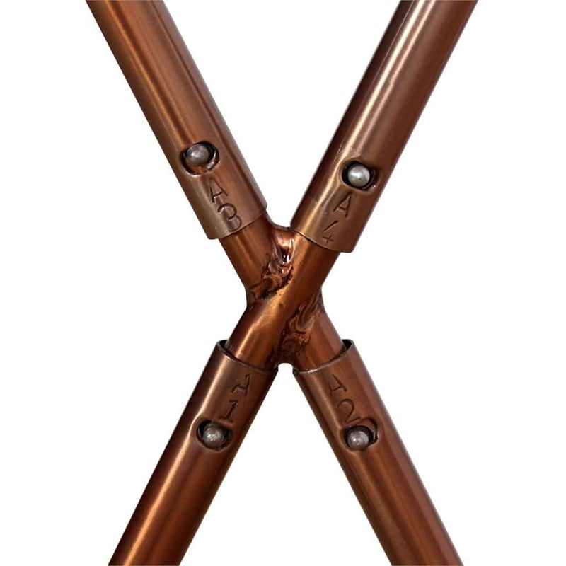 vidaXL Butterfly Cowhide Chair in Brown and White