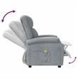 vidaXL Fabric Massage Chair in Light Gray