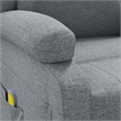 vidaXL Fabric Massage Chair in Light Gray