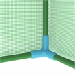 vidaXL Small Durable PE Mesh Fabric Greenhouse in Green