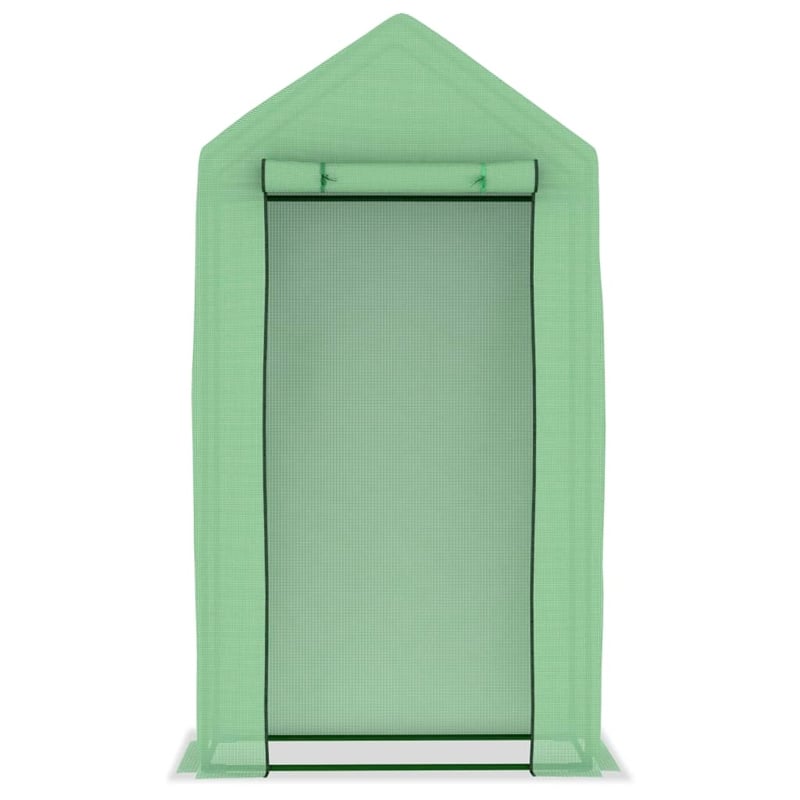 vidaXL Small Durable PE Mesh Fabric Greenhouse in Green