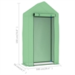 vidaXL Small Durable PE Mesh Fabric Greenhouse in Green
