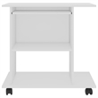 vidaXL Engineered Wood Compact Pull-Out Computer Desk in White