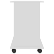vidaXL Engineered Wood Compact Pull-Out Computer Desk in White