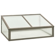 vidaXL Small Solid Firwood Collapsible Greenhouse in Grey