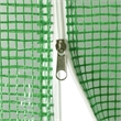 vidaXL Medium Polyethylene Mesh Galvanized Steel Greenhouse in Green