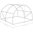 vidaXL Medium Polyethylene Mesh Galvanized Steel Greenhouse in Green