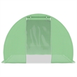 vidaXL Medium Polyethylene Mesh Galvanized Steel Greenhouse in Green