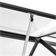 vidaXL Transparent Aluminum Greenhouse in Anthracite