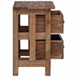 vidaXL Solid Mahogany Wood Nightstand in Brown