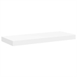vidaXL MDF & Metal Medium Floating Wall Shelf in White Honeycomb