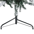 vidaXL PVC Steel Artificial Half Christmas Tree in Green and white