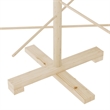 vidaXL Small Solid Pine Wood Christmas Tree in Natural