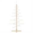 vidaXL Small Solid Pine Wood Christmas Tree in Natural