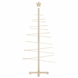 vidaXL Small/Medium Wooden Christmas Tree in Brown