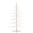 vidaXL Small/Medium Wooden Christmas Tree in Brown