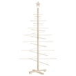 vidaXL Small/Medium Wooden Christmas Tree in Brown