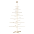 vidaXL Small/Medium Wooden Christmas Tree in Brown
