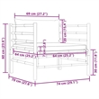vidaXL Bamboo Garden Sofa in Cream White Polyester