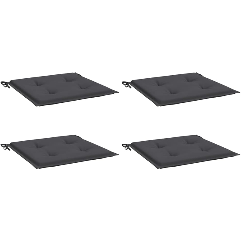 vidaXL Chair Cushion Set of 4 in Anthracite