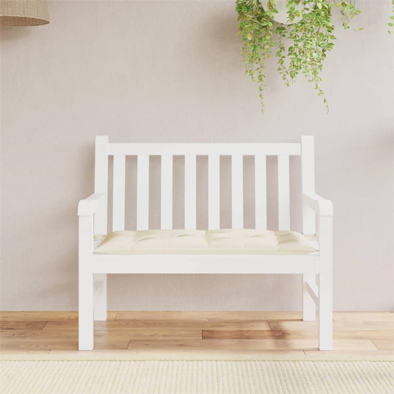 vidaXL Garden Bench Cushion in Cream White