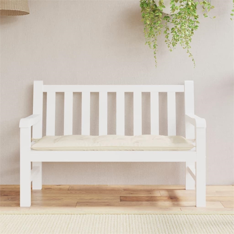 vidaXL Garden Bench Cushion in Cream White