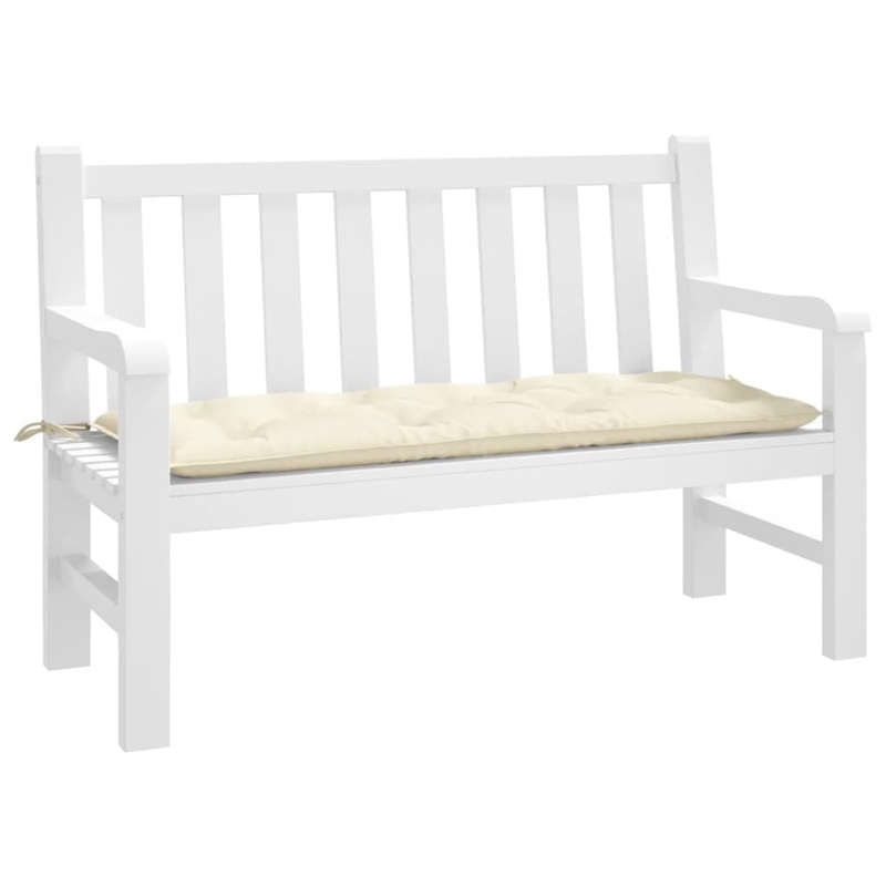 vidaXL Garden Bench Cushion in Cream White
